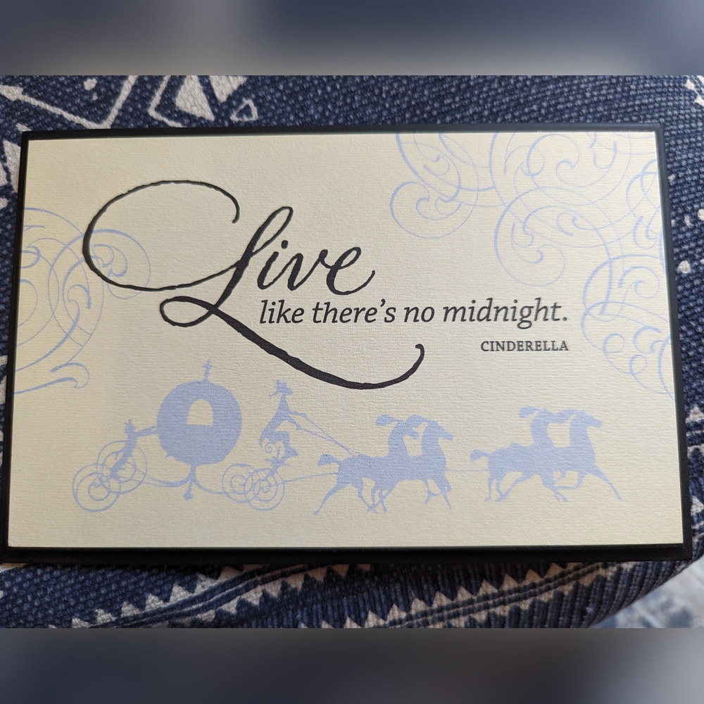 Hallmark Disney Cinderella quote plaque with stand